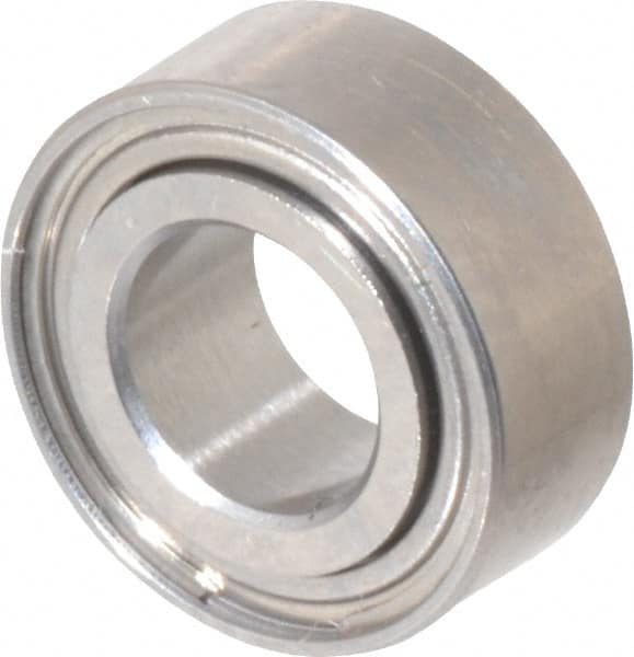 Value Collection - 5/32" Bore Diam, 5/16" OD, Double Shield Miniature Radial Ball Bearing - 1/8" Wide, 1 Row, Round Bore, 29 Lb Static Capacity, 81 Lb Dynamic Capacity - Americas Industrial Supply