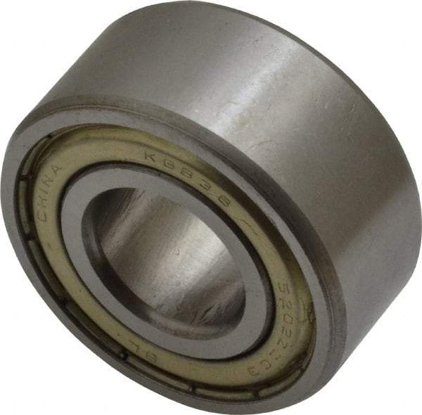 Tritan - 15mm Bore Diam, 35mm OD, Double Shield Angular Contact Radial Ball Bearing - 15.9mm Wide, 2 Rows, Round Bore, 1,500 Lb Static Capacity, 2,600 Lb Dynamic Capacity - Americas Industrial Supply