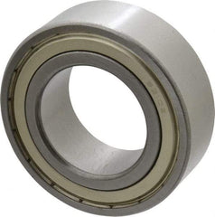 Tritan - 50mm Bore Diam, 90mm OD, Double Shield Angular Contact Radial Ball Bearing - 30.2mm Wide, 2 Rows, Round Bore, 9,400 Lb Static Capacity, 11,500 Lb Dynamic Capacity - Americas Industrial Supply