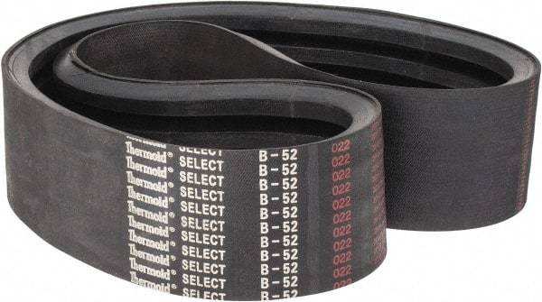 Value Collection - Section B, V-Belt - Neoprene Rubber, Classic Banded, No. B-52 - Americas Industrial Supply
