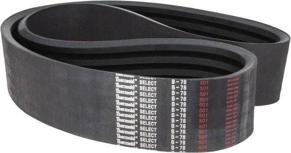 Value Collection - Section B, V-Belt - Neoprene Rubber, Classic Banded, No. B-78 - Americas Industrial Supply
