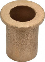 Boston Gear - 7/8" Inside x 1-1/8" Outside Diam, Oil Impregnated Bronze SAE-841 Flanged Sleeve Bearing - 1-1/2" Flange Outside Diam, 1/8" Flange Thickness, 1-3/4" OAL - Americas Industrial Supply