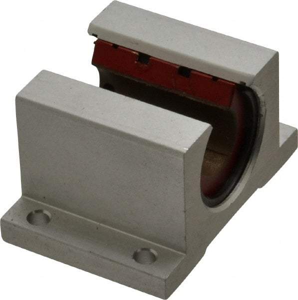 Pacific Bearing - 5/8" ID, 2-1/2" OAW x 1.938" OAL x 1-5/8" OAH Open Single Pillow Block - 1-15/16 Inch Overall Length x 1-5/8 Inch Overall Height x 2-1/2 Inch Width, - Americas Industrial Supply