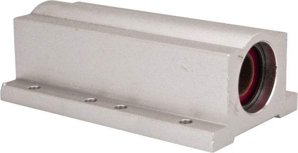 Pacific Bearing - 1/2" ID, 3-1/2" OAL x 1-1/4" OAH Closed Twin Pillow Block - 3-1/2 Inch Overall Length x 1-1/4 Inch Overall Height x 2 Inch Width, - Americas Industrial Supply