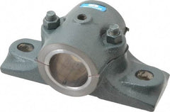 Made in USA - 6-1/4" OALSplit Bearing - Cast Iron - Americas Industrial Supply