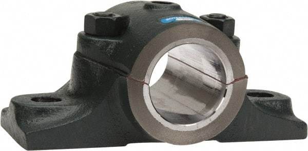 Made in USA - 6-3/4" OALSplit Bearing - Cast Iron - Americas Industrial Supply