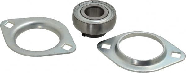 Value Collection - 3-17/32" OAL2-Bolt Flange - 1560 Lb Dyn Cap, Steel - Americas Industrial Supply