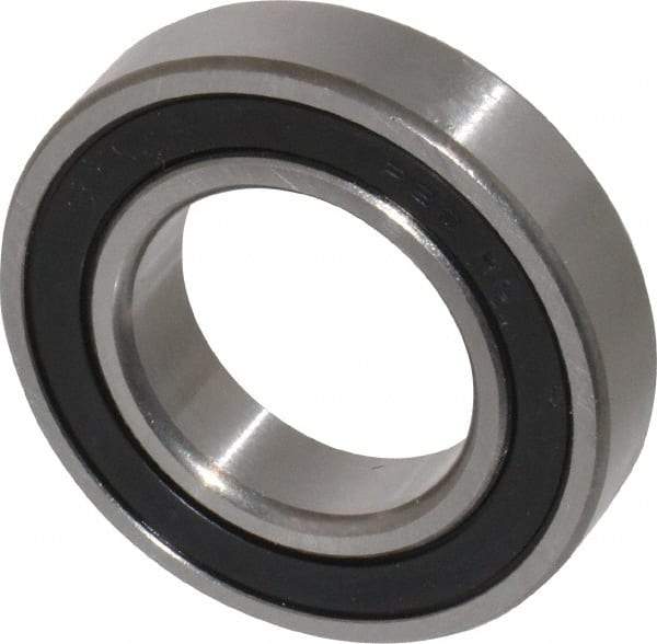 Tritan - 1-1/4" Bore Diam, 2-1/4" OD, Double Seal Deep Groove Radial Ball Bearing - 1/2" Wide, 1 Row, Round Bore, 2,090 Lb Static Capacity, 3,150 Lb Dynamic Capacity - Americas Industrial Supply