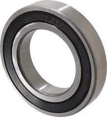 Tritan - 75mm Bore Diam, 130mm OD, Double Seal Deep Groove Radial Ball Bearing - 25mm Wide, 1 Row, Round Bore, 11,100 Lb Static Capacity, 14,900 Lb Dynamic Capacity - Americas Industrial Supply