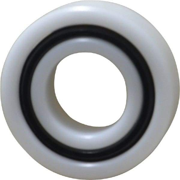 Made in USA - 20mm Bore Diam, 42mm OD, Open Plastic Race Radial Ball Bearing - 12mm Wide, 1 Row, Round Bore, 52 Lb Static Capacity, 78 Lb Dynamic Capacity - Americas Industrial Supply