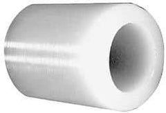 Made in USA - 1/2" Inside x 7/8" Outside Diam, Polyethylene Sleeve Bearing - 1-1/8" Flange Outside Diam, 1/8" Flange Thickness, 1" OAL - Americas Industrial Supply