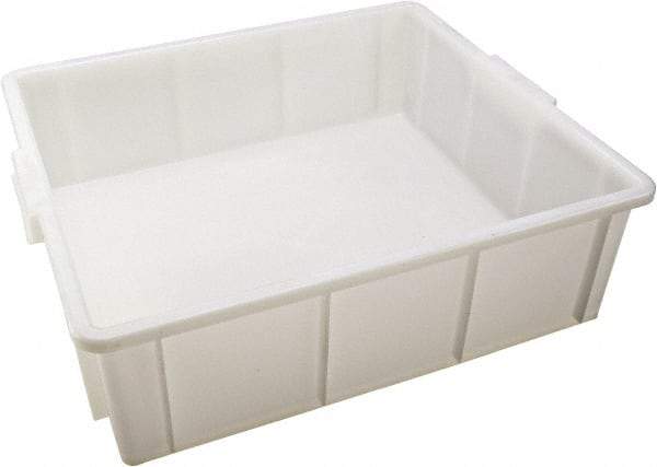 Dynalon Labware - White Polyethylene Tote Container - Stacking, 18" Long x 16.1" Wide x 5.6" High - Americas Industrial Supply