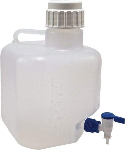 Dynalon Labware - 10,000 mL Carboy - Polypropylene, Translucent, 14.1" High x 9.4" Diam, 90mm Cap - Americas Industrial Supply