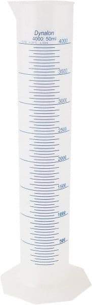 Dynalon Labware - 4,000 ml Polypropylene Graduated Cylinder - 50 ml Graduation, 8-7/64" Diam x 23-5/8" High - Americas Industrial Supply