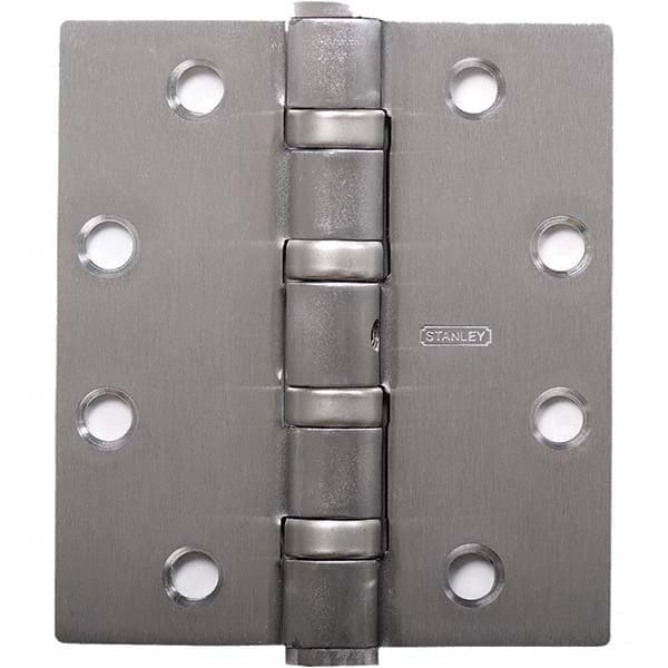 Stanley - 4-1/2" Long x 4-1/2" Wide Grade 1 Bronze Full Mortise Ball Bearing Commercial Hinge - Americas Industrial Supply