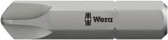 Wera - 5/16" Drive, 1/4 Torq-Set Mplus Screwdriver Bit - 1-1/4" OAL - Americas Industrial Supply