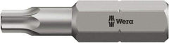 Wera - 5/16" Drive T25 Torx Screwdriver Bit - 2-3/4" OAL, Insert Bit - Americas Industrial Supply