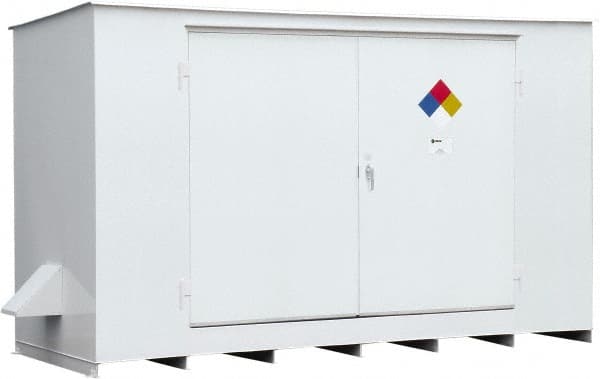 Enpac - Outdoor Safety Storage Buildings Number of Drums: 10 Fire Rated: Yes - Americas Industrial Supply