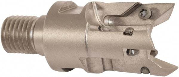 Millstar - VCGT Series ASOC, Right Hand Cut, 50mm Head Length, Modular Milling Cutting Unit Head - 32mm Cutting Diam, 1/8" Depth of Cut, Universal Insert Size - Americas Industrial Supply