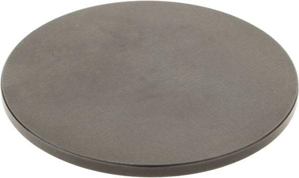 SPI - #4-48, 2-1/2" Ball Diam, Black Oxide Steel Flat Button Contact Point - 1/4" Contact Point Length, Use with Dial Indicators - Americas Industrial Supply