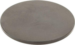 SPI - #4-48, 2-1/2" Ball Diam, Black Oxide Steel Flat Button Contact Point - 1/4" Contact Point Length, Use with Dial Indicators - Americas Industrial Supply