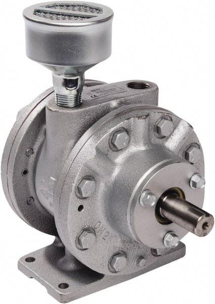 Gast - 5-1/4 hp Reversible Foot Air Actuated Motor - 0:00 Gear Ratio, 2,500 Max RPM, 1-1/2" Shaft Length, 3/4" Shaft Diam - Americas Industrial Supply