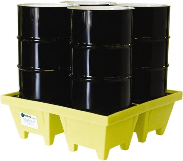 Enpac - Spill Pallets, Platforms, Sumps & Basins Type: Spill Deck or Pallet Number of Drums: 4 - Americas Industrial Supply