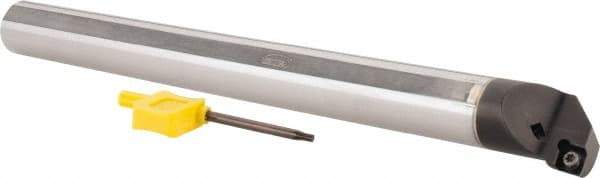 Hertel - 1.2" Min Bore Diam, 12" OAL, 1" Shank Diam, E16SCLPL3 Indexable Boring Bar - 6" Max Bore Depth, CP.. Insert, Screw-On Holding Method - Americas Industrial Supply