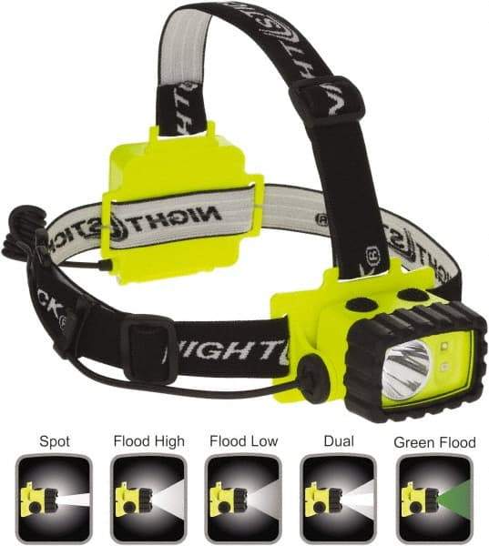 Bayco - LED Bulb, Hands-free Flashlight - Green Polycarbonate Body, AA Batteries - Americas Industrial Supply