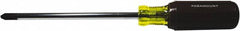 Paramount - #3, 10-1/16" OAL, Standard Phillips Screwdriver - 6" Blade Length, Round Shank, Acetate with Rubber Grip Handle - Americas Industrial Supply