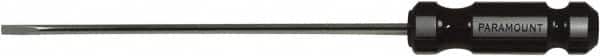 Paramount - 395mm OAL Cabinet Slotted Screwdriver - 300mm Blade Length, Round Shank, Acetate Handle - Americas Industrial Supply