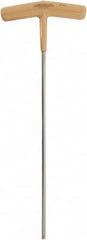 Paramount - 4mm Hex, T-Handle Cushion Grip, Ball End Hex Key - 8-45/64" OAL, Protanium High Torque Steel, Metric System of Measurement - Americas Industrial Supply