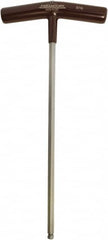 Paramount - 5/16" Hex, T-Handle Cushion Grip, Ball End Hex Key - 11-13/32" OAL, Protanium High Torque Steel, Inch System of Measurement - Americas Industrial Supply