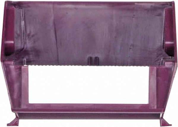 Triton - 12 Lb. Load Capacity, 5-3/8" Deep, Red Polypropylene Hopper Stacking Bin - 3" High x 4-1/8" Wide x 5-3/8" Long - Americas Industrial Supply