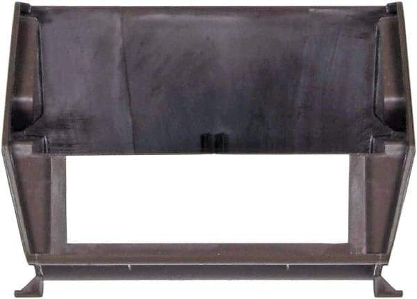 Triton - 12 Lb. Load Capacity, 5-3/8" Deep, Brown Polypropylene Hopper Stacking Bin - 3" High x 4-1/8" Wide x 5-3/8" Long - Americas Industrial Supply