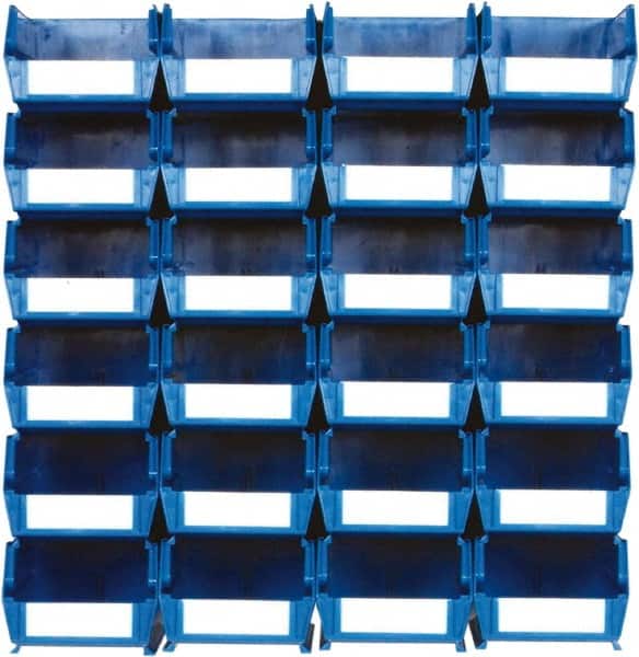 Triton - 12 Lb. Load Capacity, 7-3/8" Deep, Multi-Colored Polypropylene Bin System - 3" High x 4-1/8" Wide x 7-3/8" Long - Americas Industrial Supply