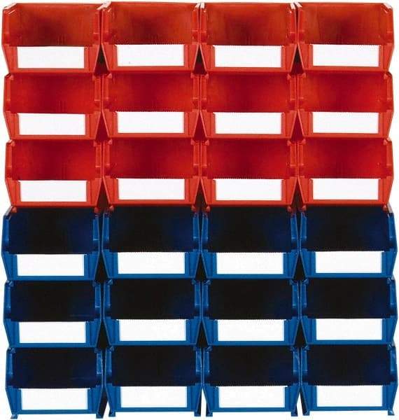Triton - 70 Lb. Load Capacity, 7-3/8" Deep, Multi-Colored Polypropylene Bin System - 3" High x 4-1/8" Wide x 7-3/8" Long - Americas Industrial Supply
