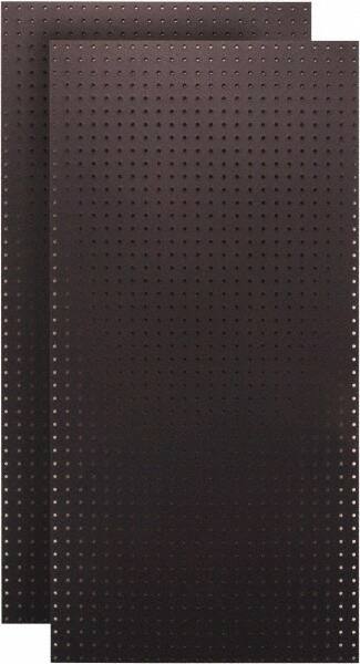 Triton - 24" Wide x 48" High Peg Board Storage Board - 2 Panels, Hardboard, Black - Americas Industrial Supply
