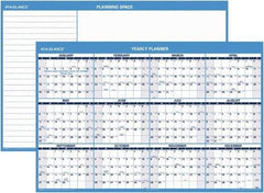 AT-A-GLANCE - 1 Sheet, 48 x 32", Erasable Wall Planner - Blue & White - Americas Industrial Supply