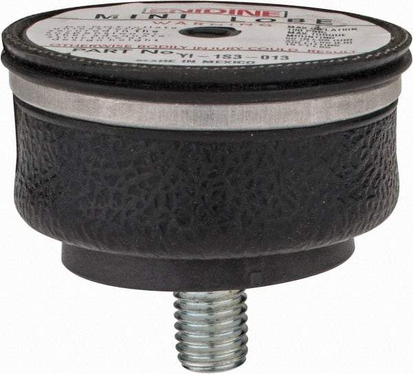 Value Collection - 100 psi Actuation: 140 Lb Ext, 620 Lb Compr, 5/16-18 & 5/8-11, 2.1" Stroke Len, Minisleeve Air Spring - 3.6" Extended Height, 1-1/2" Compressed Height, 3.6" Max OD at 100 psi, 90 to 600 Lb Capacity - Americas Industrial Supply