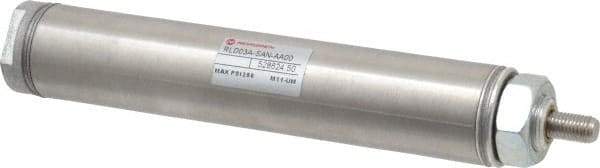 Norgren - 3" Stroke x 1-1/16" Bore Single Acting Air Cylinder - 1/8 Port, 5/16-24 Rod Thread - Americas Industrial Supply