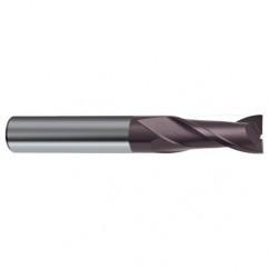 8.5mm Dia. x 67mm Overall Length 2-Flute Square End Solid Carbide SE End Mill-Round Shank-Center Cut-Firex - Americas Industrial Supply