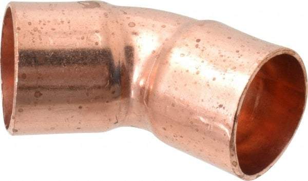 Mueller Industries - 3/4" Wrot Copper Pipe 45° Elbow - C x C, Solder Joint - Americas Industrial Supply