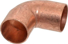 Mueller Industries - 1" Wrot Copper Pipe 90° Elbow - C x C, Solder Joint - Americas Industrial Supply