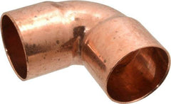 Mueller Industries - 1-1/2" Wrot Copper Pipe 90° Elbow - C x C, Solder Joint - Americas Industrial Supply