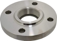 Merit Brass - 2-1/2" Pipe, 7" OD, Stainless Steel, Threaded Pipe Flange - 5-1/2" Across Bolt Hole Centers, 3/4" Bolt Hole, 150 psi, Grades 316 & 316L - Americas Industrial Supply