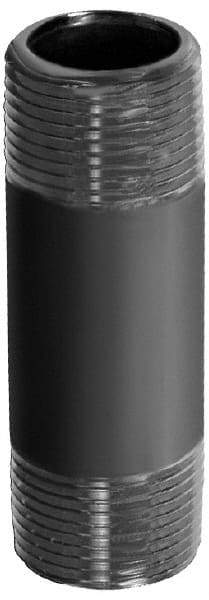 Merit Brass - Schedule 40, 4" Pipe x 10" Long, Grade 316/316L Stainless Steel Pipe Nipple - Welded & Threaded - Americas Industrial Supply