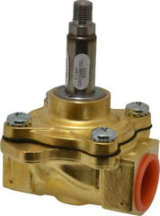 Parker - 3/4" Port, Brass Solenoid Valve - Closed, NBR Seal - Americas Industrial Supply