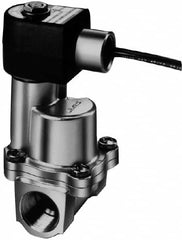 Parker - 1/2" Port, Brass Solenoid Valve - Closed, EPDM Seal - Americas Industrial Supply