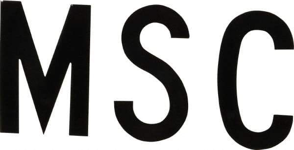 Made in USA - Letter Label - Legend: Complete Set, English, Black - Americas Industrial Supply